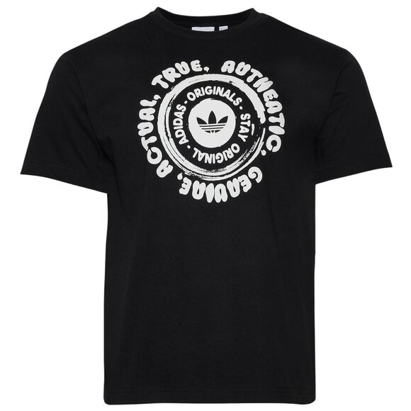 Adidas Men's Express Yourself T-Shirt SS Crew Neck Black Size S NEW WITH TAGS - Picture 1 of 2